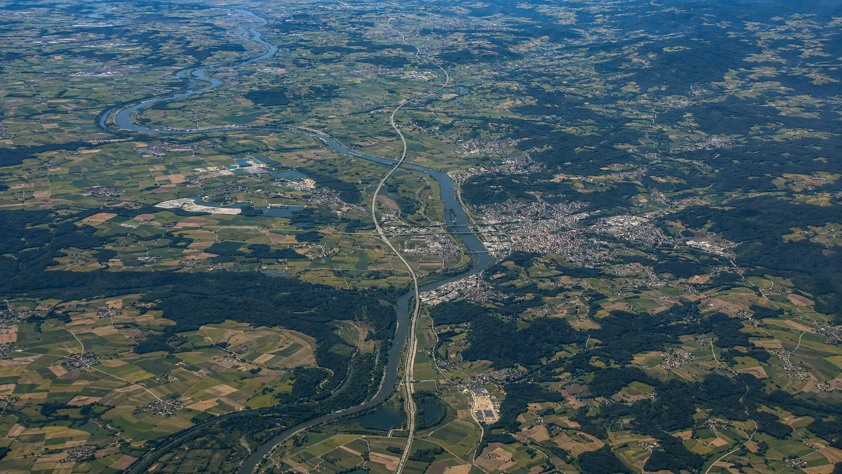 Deggendorf Luftaufnahme