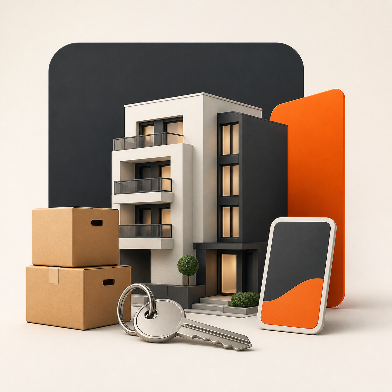 Illustration zu Immobilien und Umzug